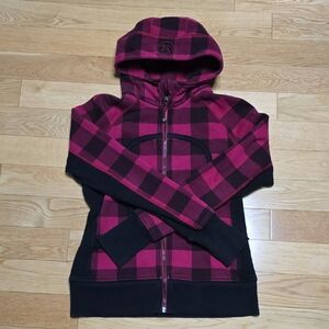 Lululemon Women's Scuba Hoodie (Red/black Plaid)